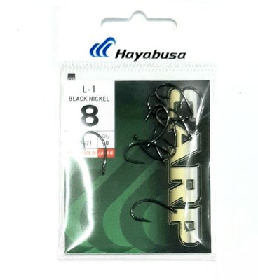 Карповый крючок Hayabusa L-1 black Nickel N2 5540369 фото