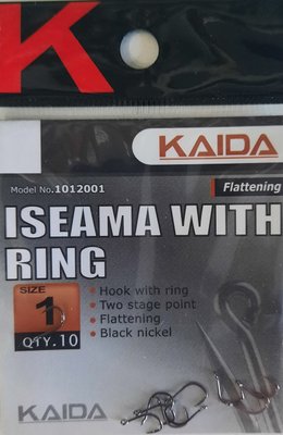 Крючок рыболовныйKaida Iseama With Ring N1 101200110 фото