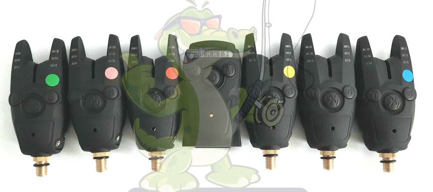 Набор электронных сигнализаторов поклевки с пейджером 6+1 Dr.Agon JY 62-6 jy626 фото